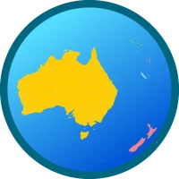Australia and Oceania map