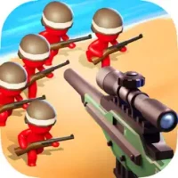 Snipe Gun War : Defense Beach